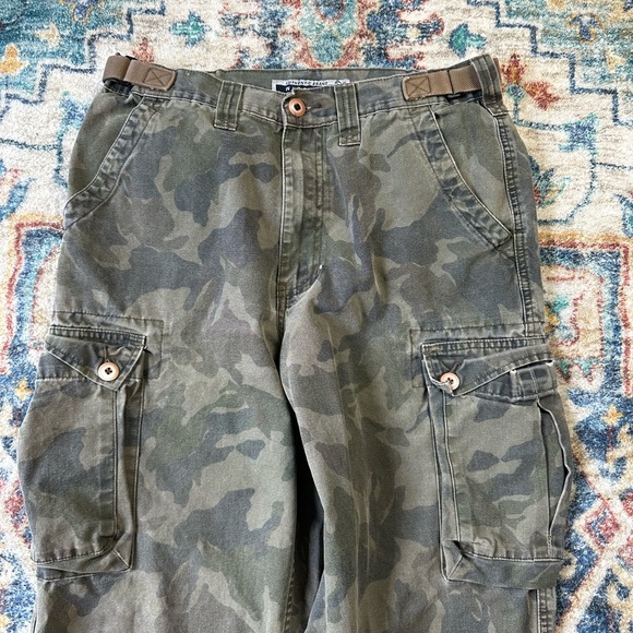 Vintage Brody Jeans Camouflage Baggy Pants Size 30 - Picture 5 of 6